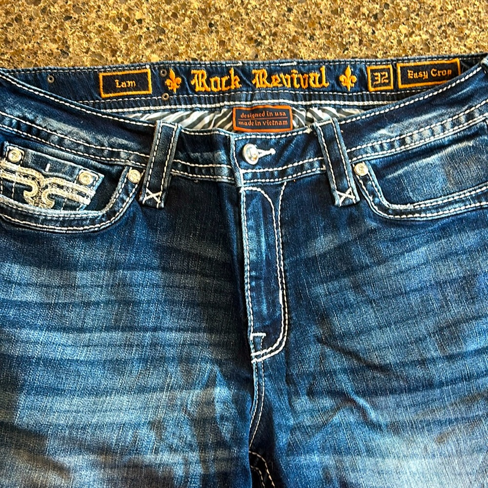 Rock Revival Women’s Size 32 Lam Easy Crop Jeans - NWT